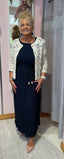 Rosie Dress Pleated Navy Blue